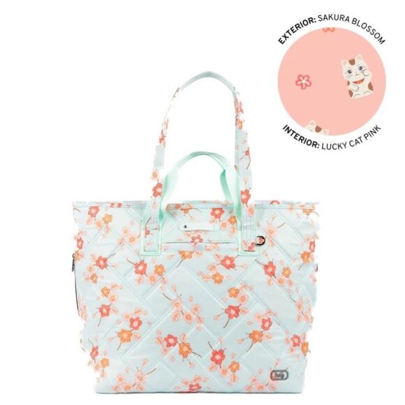 Lug Expandable Carry-All Tote Bag-Ferry SE XL Sakura Blossom